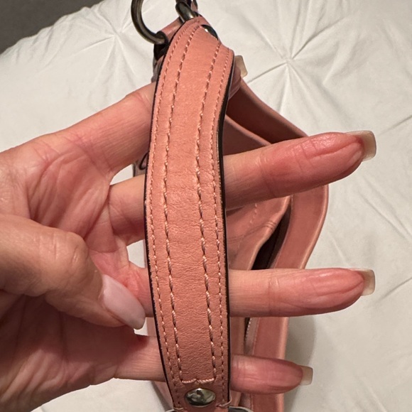 Coach Y2K Pink Leather Carly Shoulder Bag with Metal Accents - Picture 7 of 12